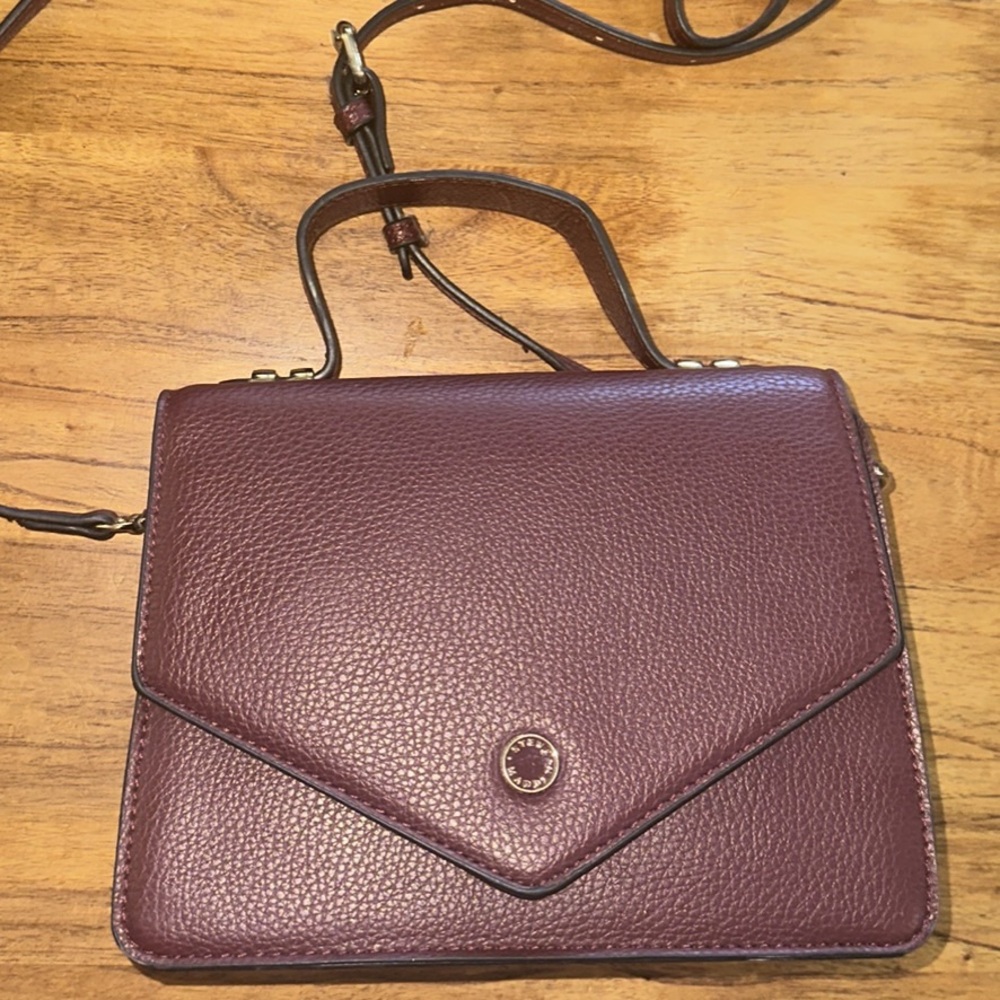 Steve Madden Plum Leather Crossbody Bag
